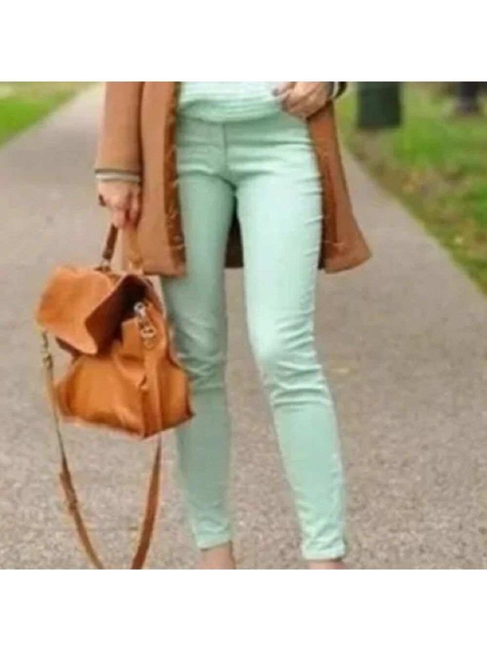 J. Crew light green Toothpick Ankle Jeans Size 29 Women’s Fashion
